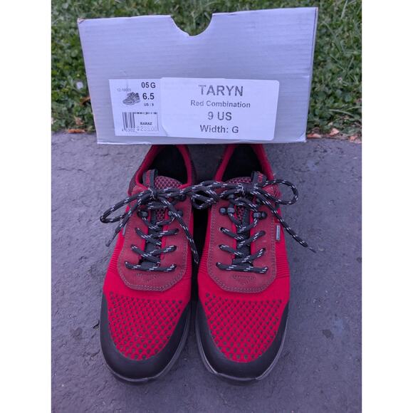Ara Women's Taryn Lace Up Gore Tex Sneakers Sz 9 Red Fusion Four - Picture 8 of 9